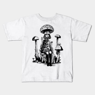 Mushroom Witch Kids T-Shirt